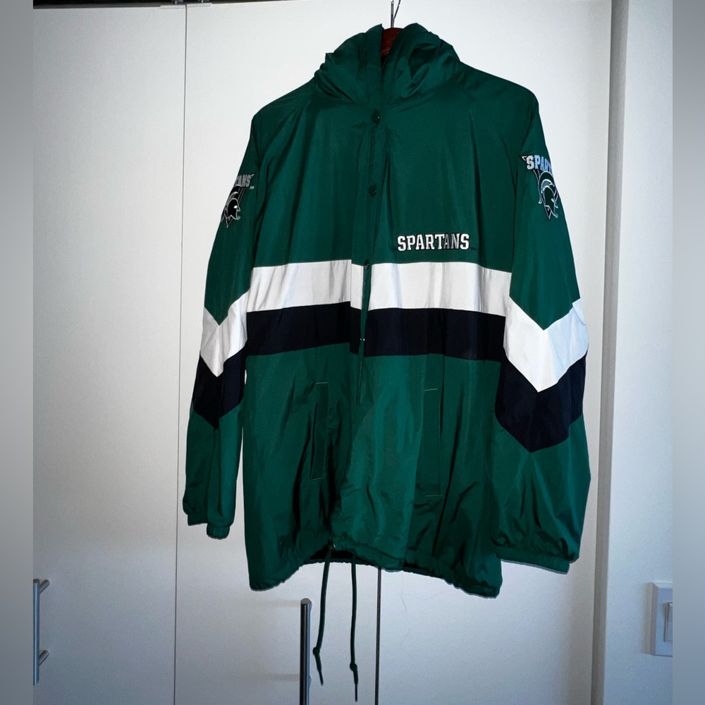MSU Sherpa Lined Retro Jacket Gameday Bundle Spartans